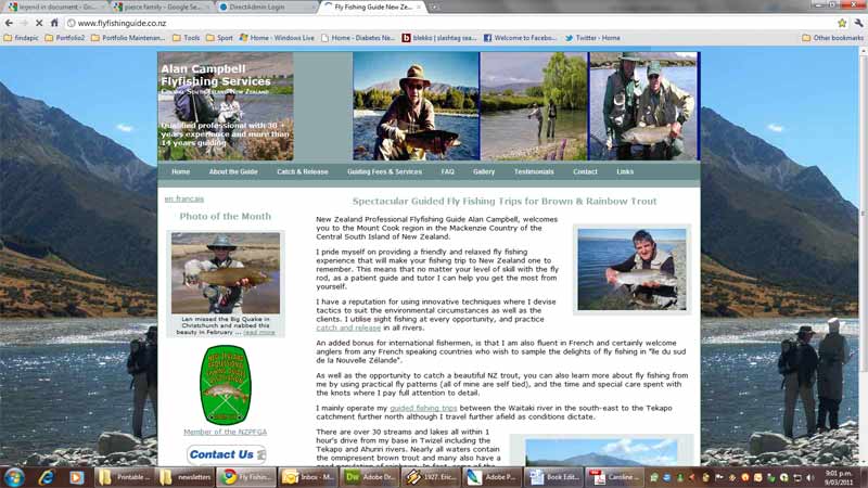 Alan Campbell (Bi-lingual Fly Fishing Guide, Mackenzie Country NZ)