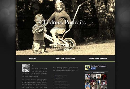 New website for Kerri Back Photography