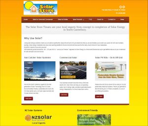 The Solar Store Timaru website screenshot