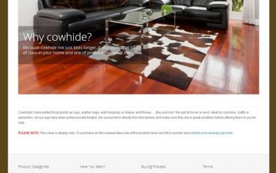 New Cow Hide Website