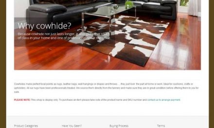 New Cow Hide Website