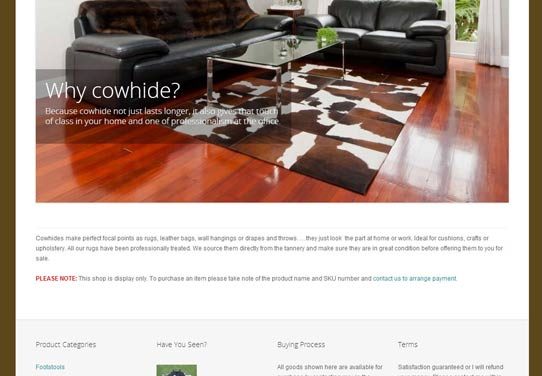New Cow Hide Website