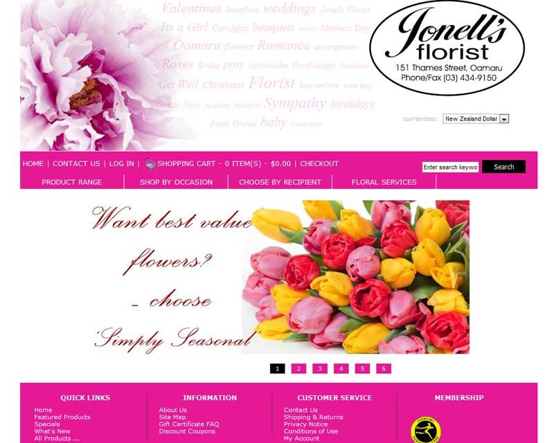 Jonell’s Florist – Oamaru