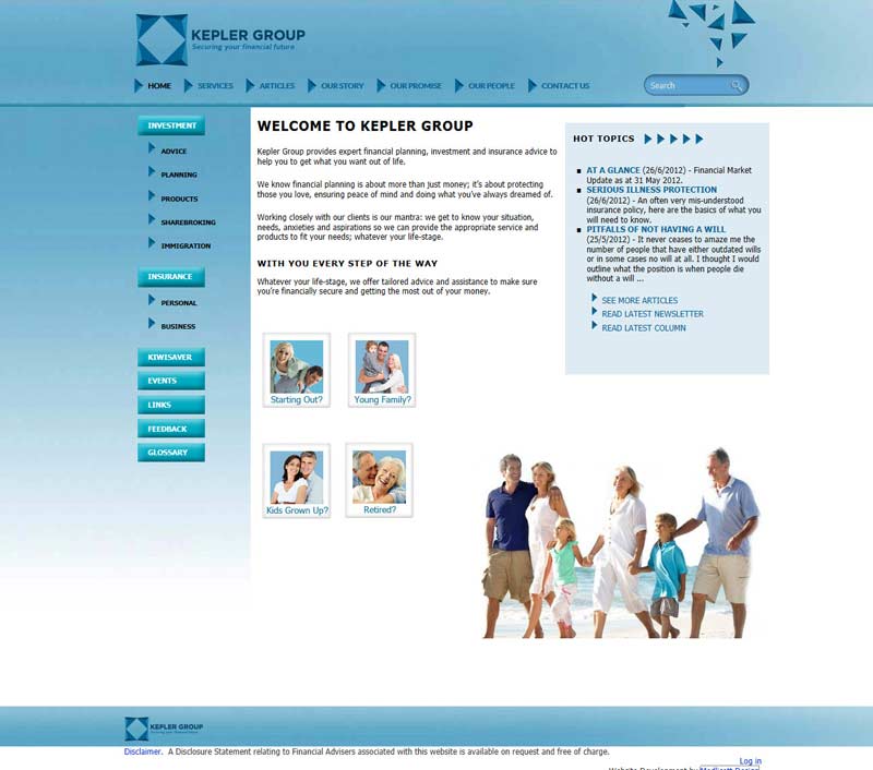 Kepler Group Website Transfer