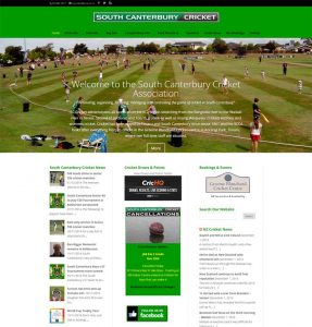 South Canterbury Cricket Website screenshot