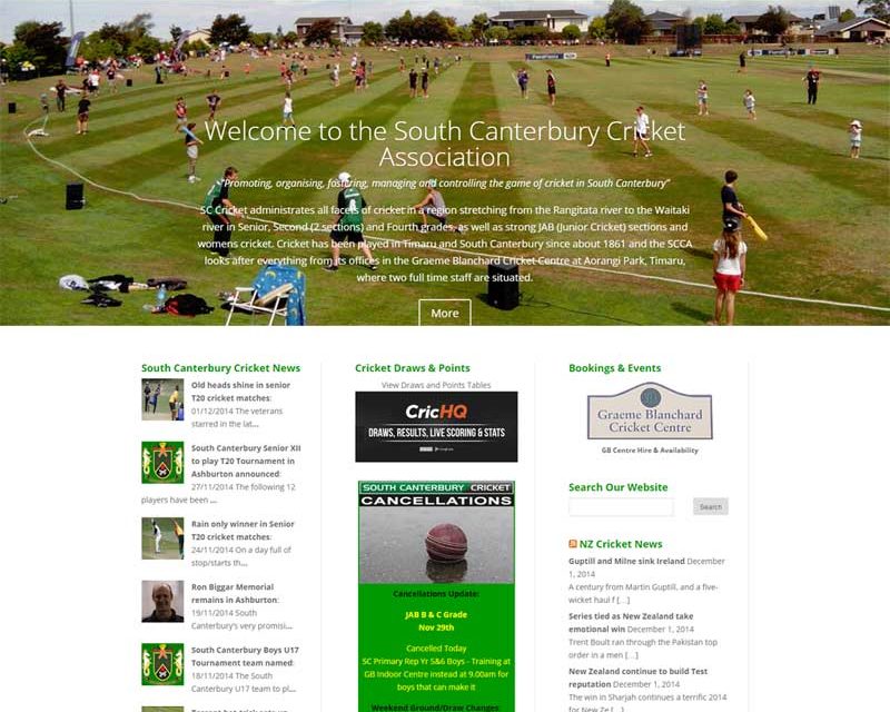 South Canterbury Cricket gets new website