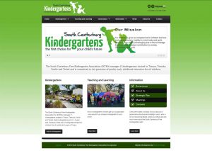 South Canterbury Free Kindergarten website screenshot
