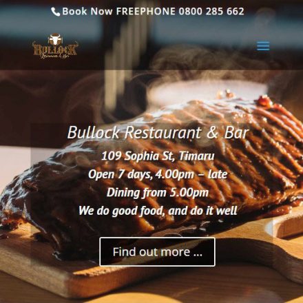 Bullock Restaurant & Bar, Timaru